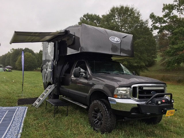 Pop-Up Camper on Pickup Truck