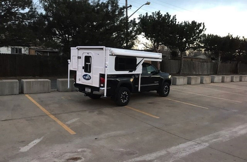 Pop-Up Camper on Honda Truck
