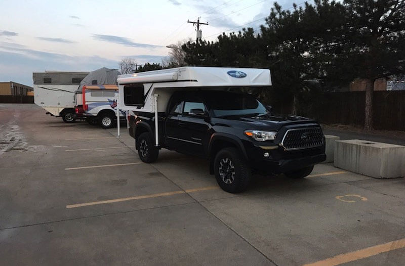 Pop-Up Camper on Honda Truck